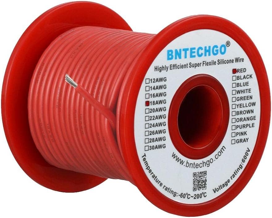 18 Alambres Silicona Resistente Alta Temperatura 18 AWG
