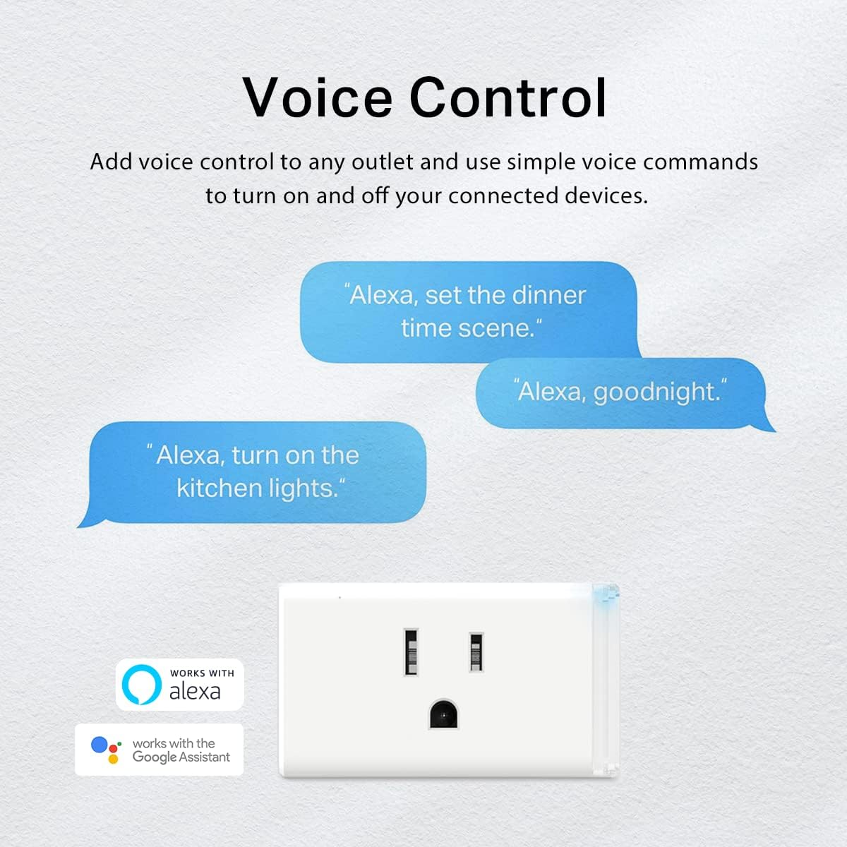 Enchufe inteligente Kasa HS103P2 comp Alexa Google Home