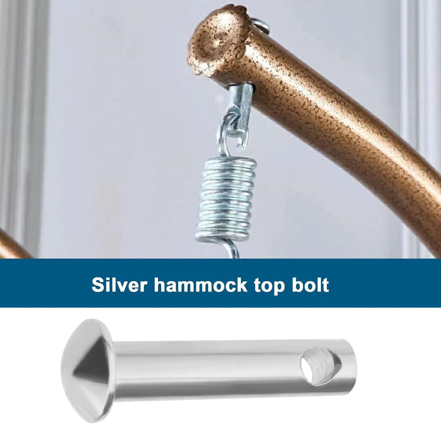 Pin de acero para hamaca 3.1" metal