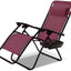 Sillón gravedad cero plegable patio almohada bandeja vino
