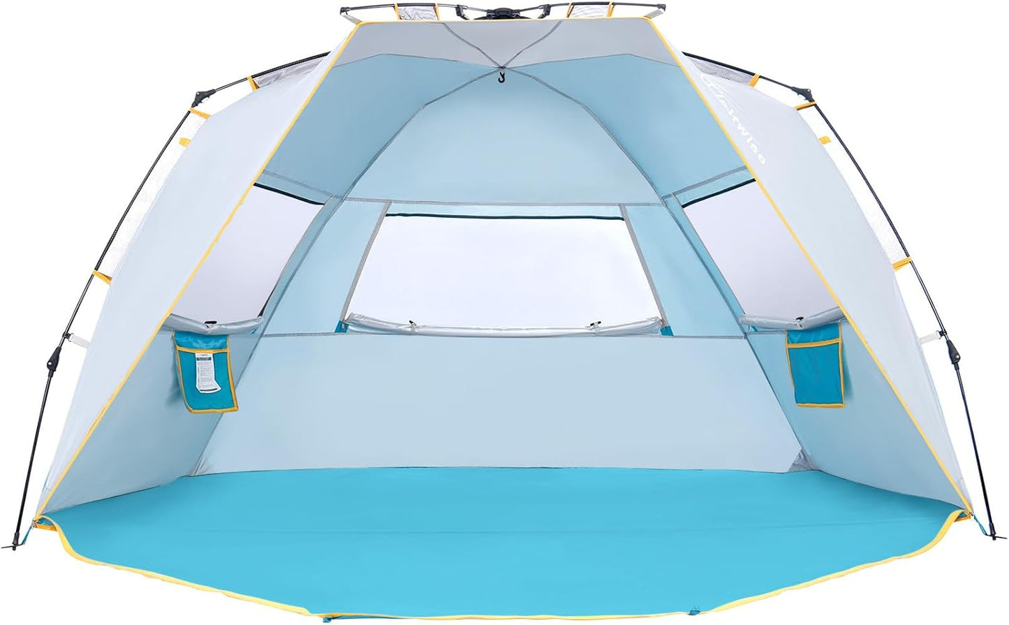 Tienda playa instantánea con porche extensible 110x57pulg