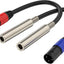 Cable audio 3 pines hembra a XLR macho 1.1pies