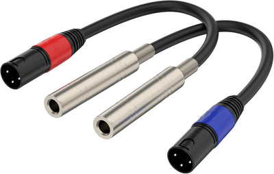 Cable audio 3 pines hembra a XLR macho 1.1pies