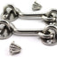 2 Ganchos Cabina 3pulg Pestillo Ojo Antiviento Acero Inox