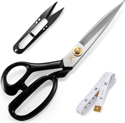 Tijeras zurdo 10pulg acero carbono corte cuero tela
