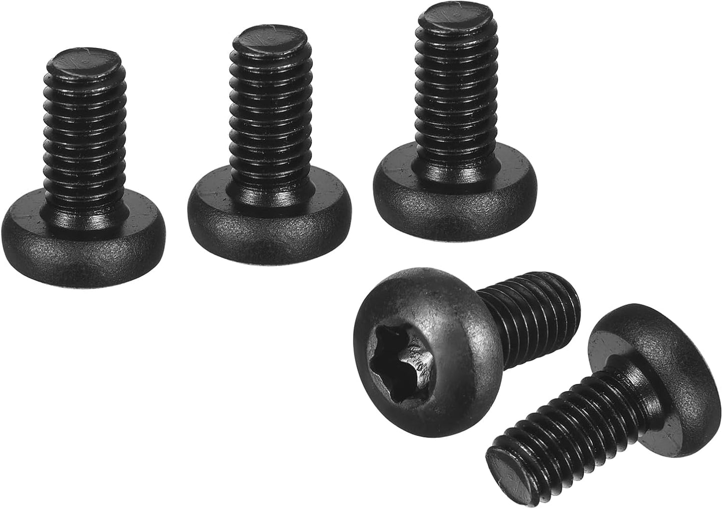 Tornillo Torx Seguridad M6x12mm Acero Carbono Pack 30 Negro
