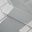 Azulejo vidrio gris para baño cocina 4x12"