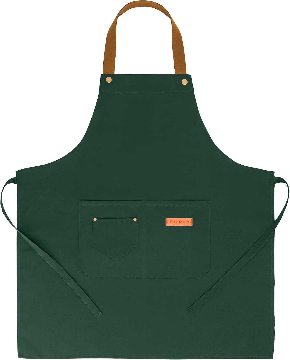 3 Pzas Delantal Impermeable Ajustable con 2 Bolsillos Cocina