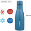 Botella agua acero inox 12oz doble pared vacío azul marino