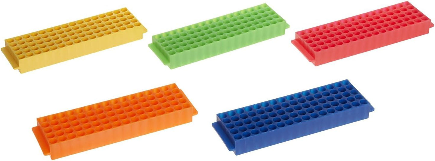 Set 5 Pzas Microtubos 80 Pozos Varios Colores