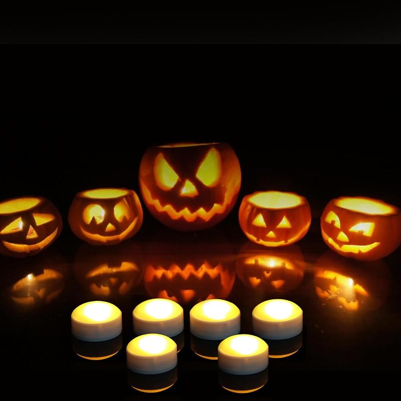 Luces LED calabaza Halloween con temporizador