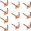 10 Pzas Codo PEX Cobre con Brida 8"