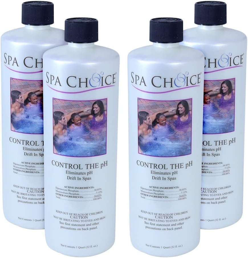 4 Unids Control pH 1qt para Bañera Hidromasaje