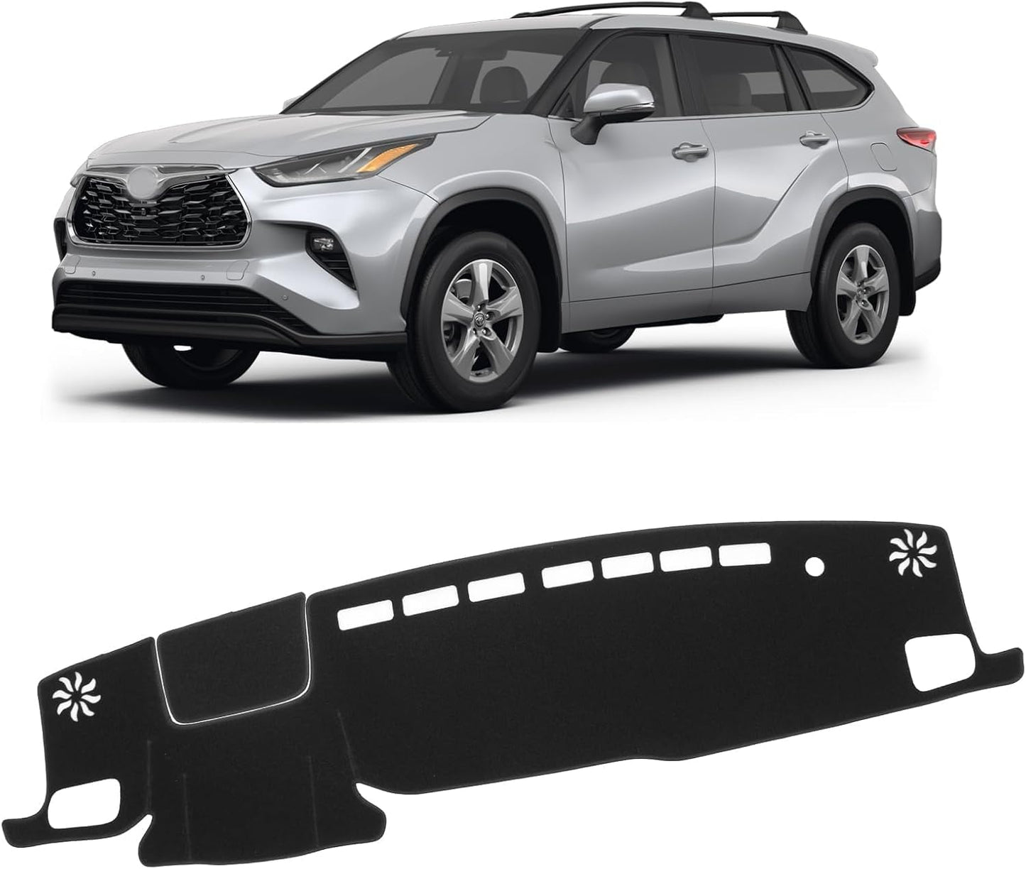Cubierta salpicadero Toyota Highlander 20-26 antiderrap