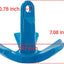 Kit anclaje kayak 8lb polietileno azul cuerda 30ft