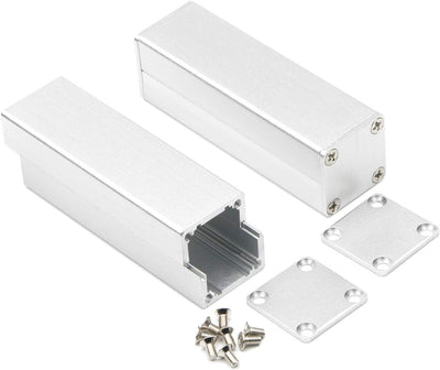 Caja proyecto aluminio dividida para PCB DIY 0.984x0.984x3.15pulg