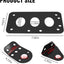 Soporte matrícula lateral para Harley Bobber Negro