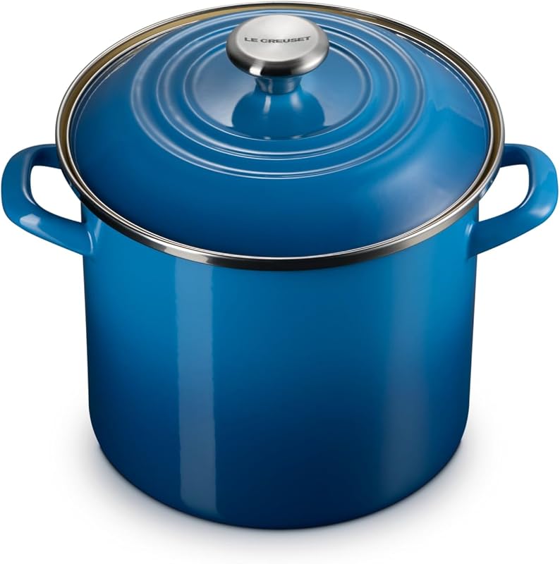Olla esmaltada acero 8qt Marsella con pomos inox