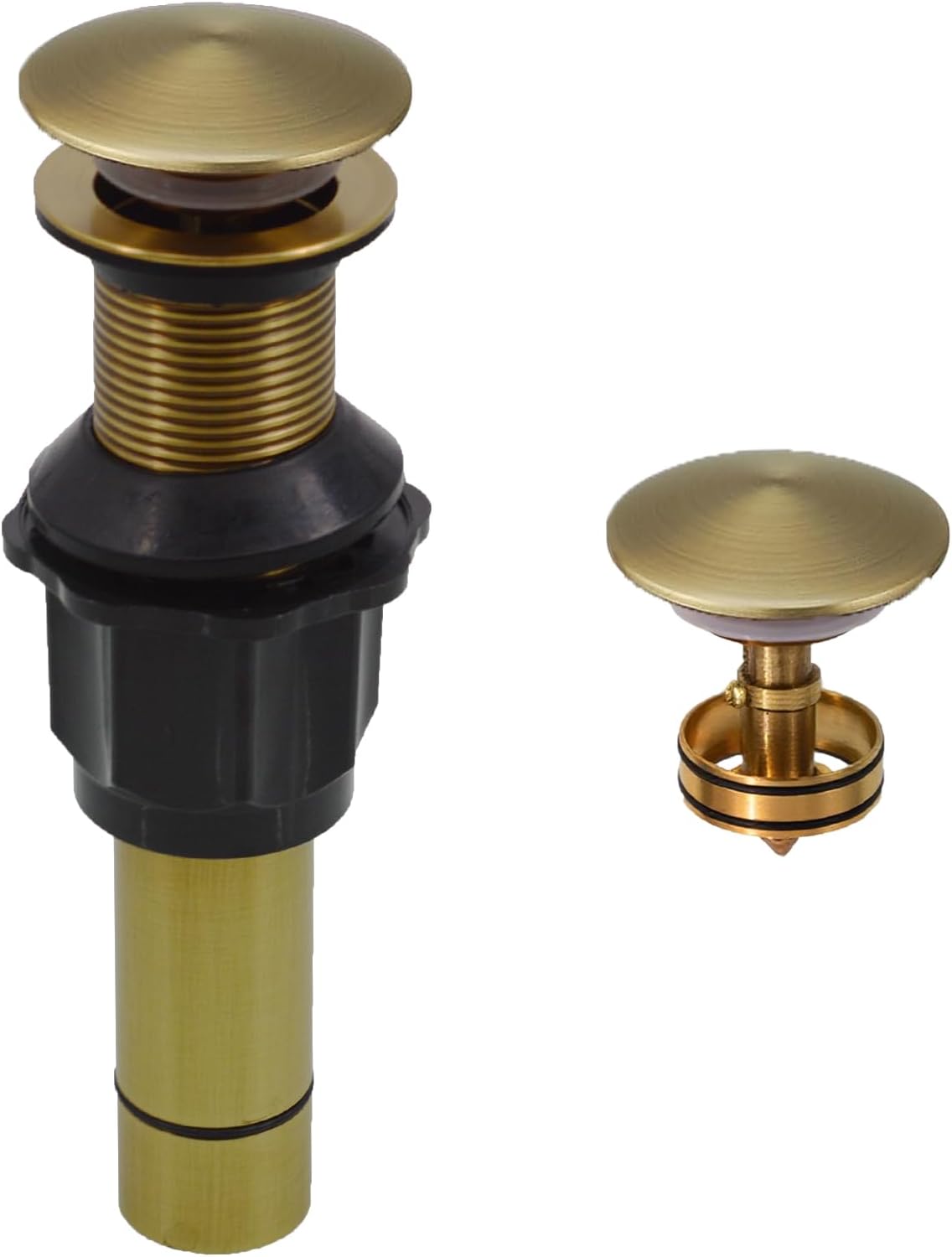 Desagüe baño sin desbordamiento tapón latón acero inox colador