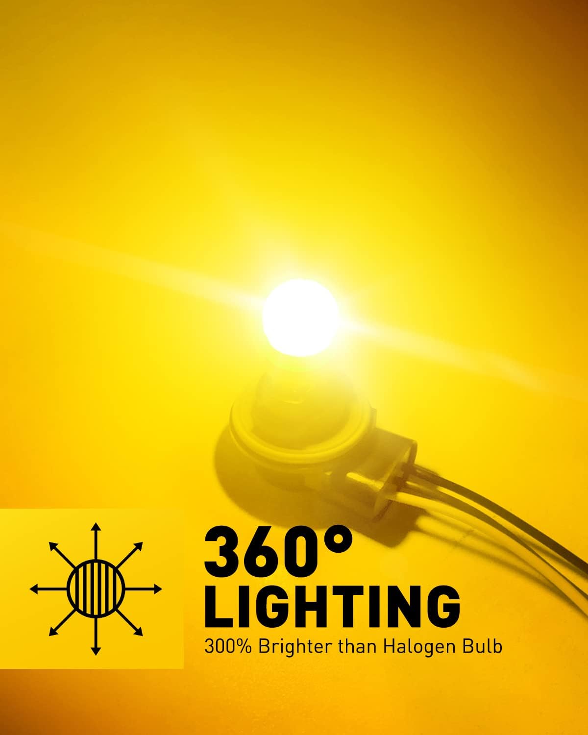 Foco LED ámbar 3157 señal giro intermitente