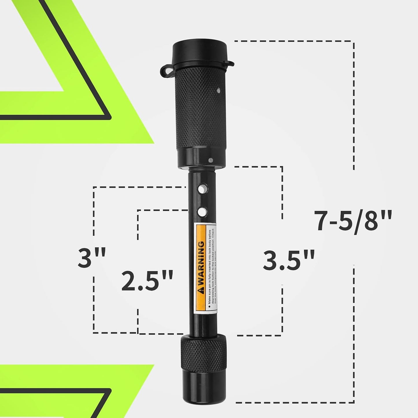 Cerradura enganche remolque 5/8" acero antirrobo 2 llaves