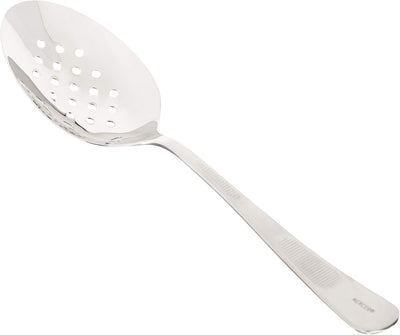 Cuchara chapada plata mango 9pulg con bol perforado