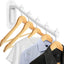 Percha acero inox brazo oscilante 5 ganchos color blanco