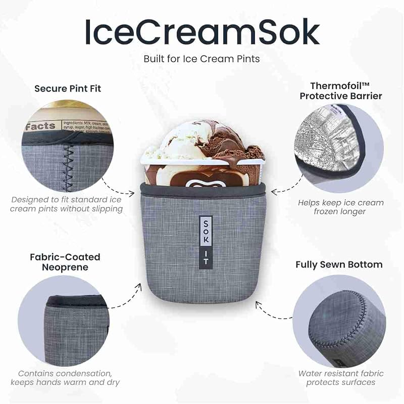 Funda neopreno aislada para helado con dientes calientes