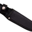 Cuchillo fijo 10.5" hoja satinada mango madera marrón