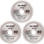 3 Hojas Sierra Circular 4-1/2pulg 40T TCT Carburo
