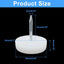 60 Pzas Clavos 0.709" Color Blanco Nylon
