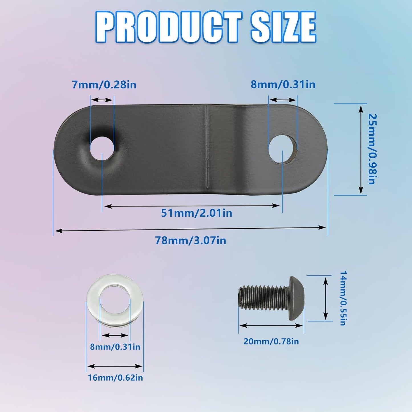 Kit elevador tanque 2pulg motocicleta Harley Sportster 883