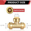 10 Unids Conector Pex Cobre CPVC Clip Desconexión Latón