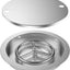Bandeja acero inox 13pulg fogata con quemador y cubierta
