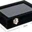 Caja terciopelo para joyas anillos pendientes 2 cierres