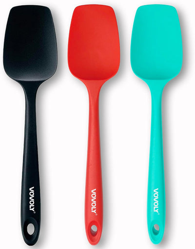 Juego espátulas silicona cuchara goma resistente calor