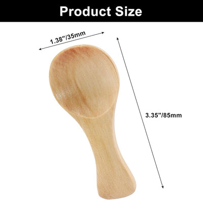2 Cucharas Madera Accesorios Cocina Café Azúcar Sal Miel