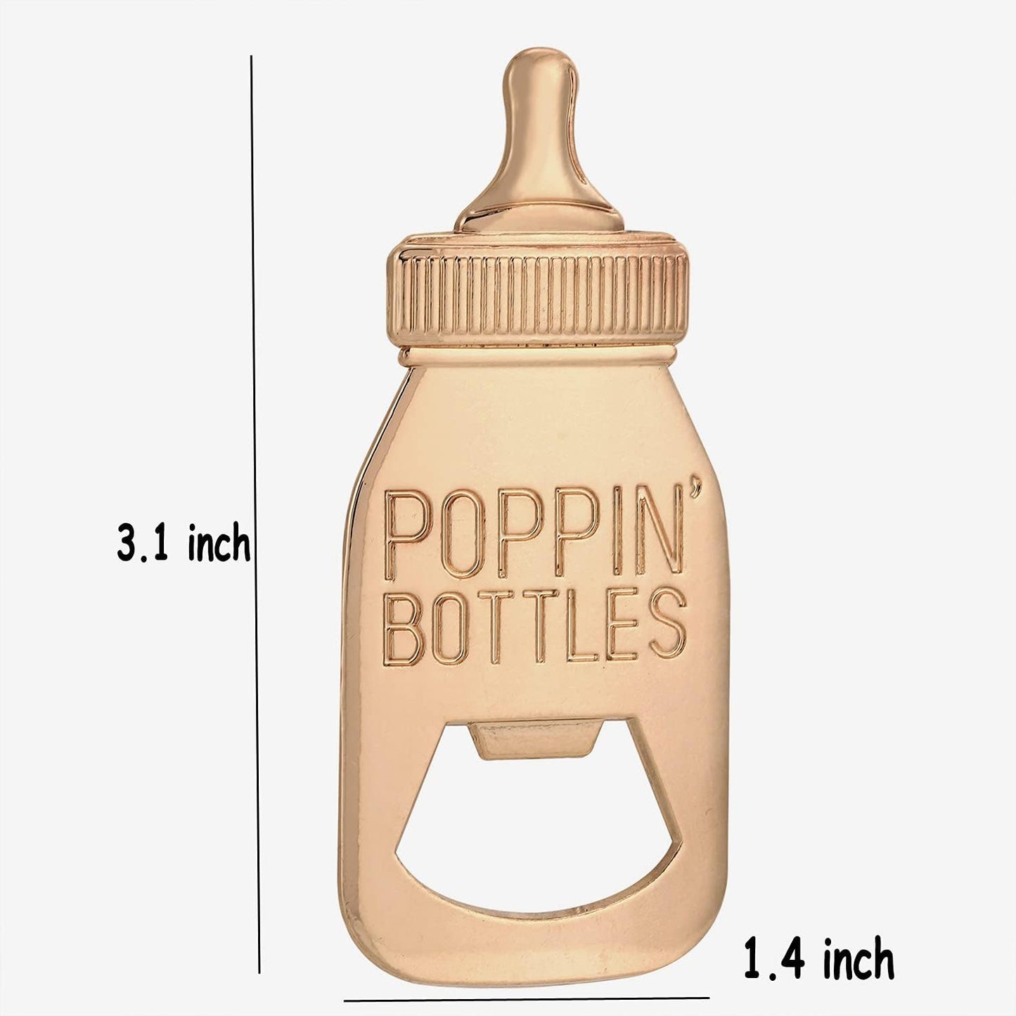 Set 48 abridores botellas regalo baby shower azul