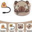 Funda Copa Capybara con Tapa Silicona 2 Unidades