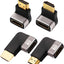 Adaptador HDMI 8K 4 Pack 90 y 270 grados chapado oro