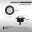 50 Luces LED Mini Bala 3/4" Rojas 12V CC Universal