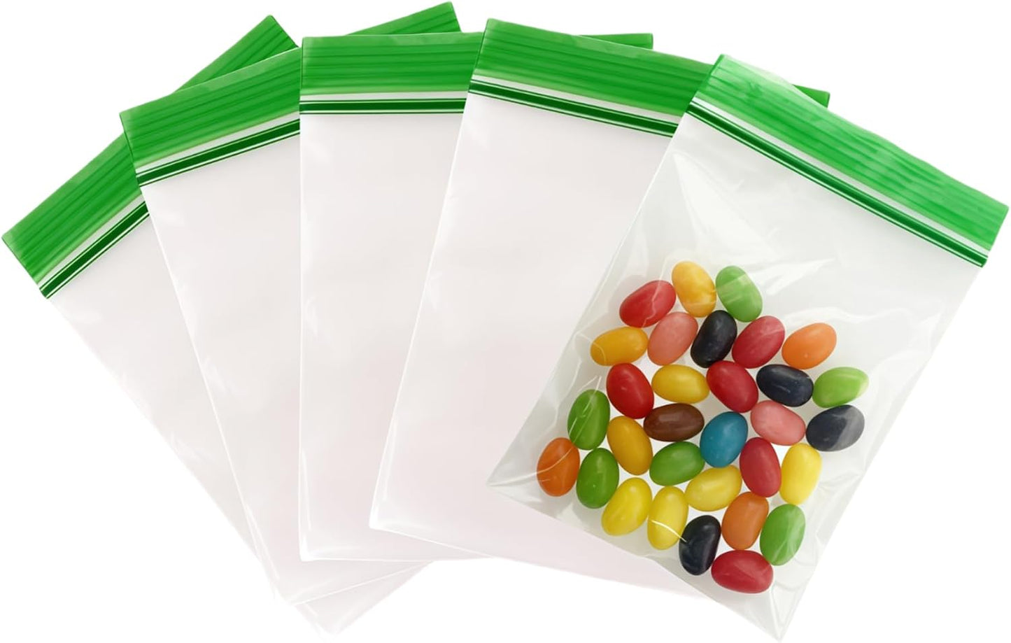 100 Bolsas Reutilizables Transparentes 3.15x4.72"