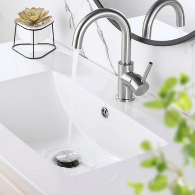 Desagüe baño con colador antiobstrucción níquel cepillado