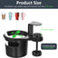 Soporte tazas giratorio con clip antiderrames oficina hogar