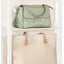 Organiz. puerta 4 estantes malla tela PVC beige