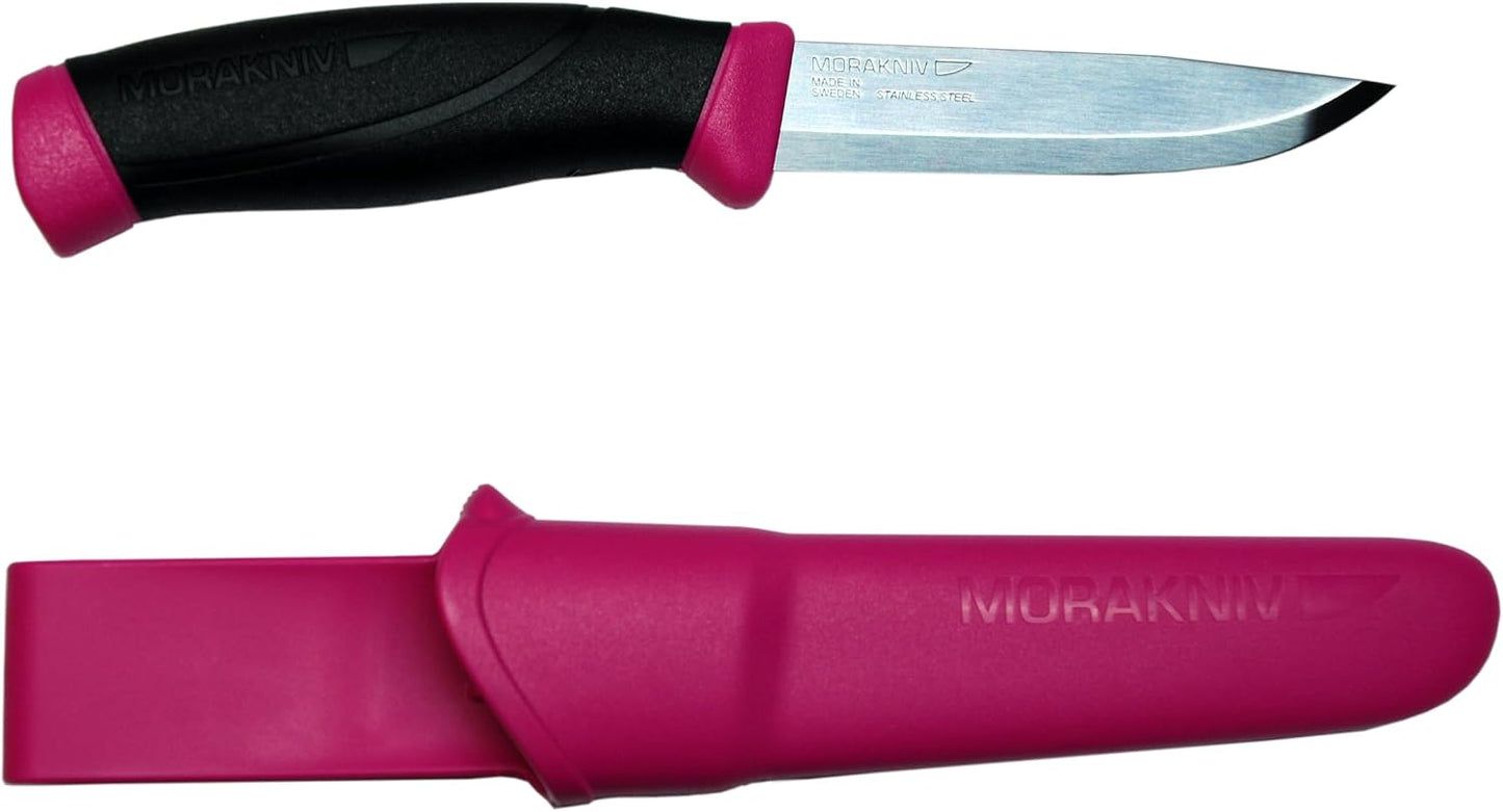 Cuchillo Companion Hoja Fija Acero Inox 4.1pulg Magenta
