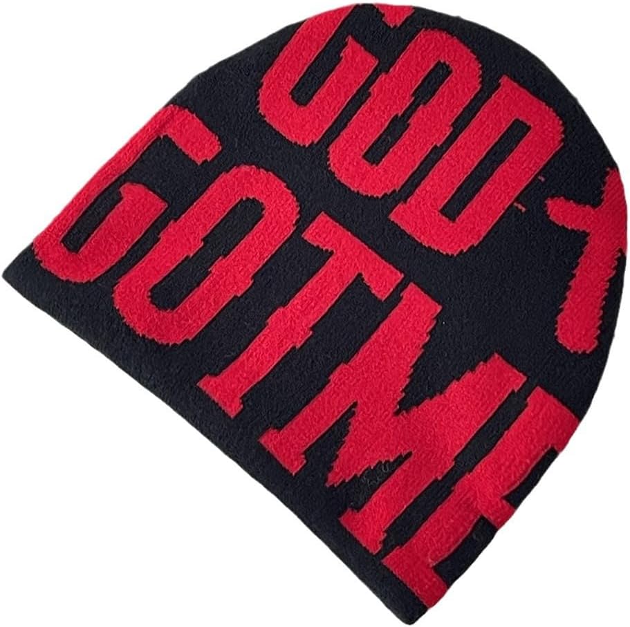 Gorro punto estampado letras moda hip hop para hombres mujeres