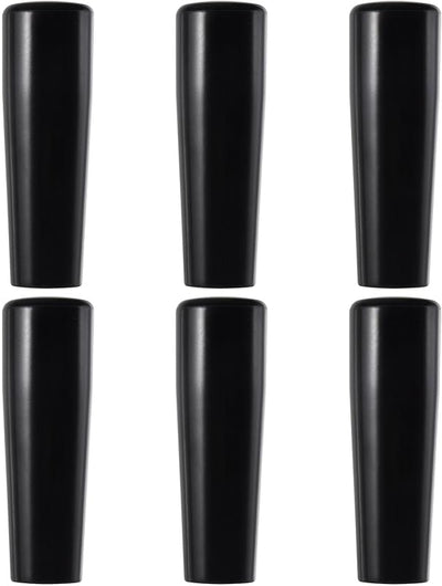 6 Pzas Mango Grifo Plástico Negro Kegerator 3/8