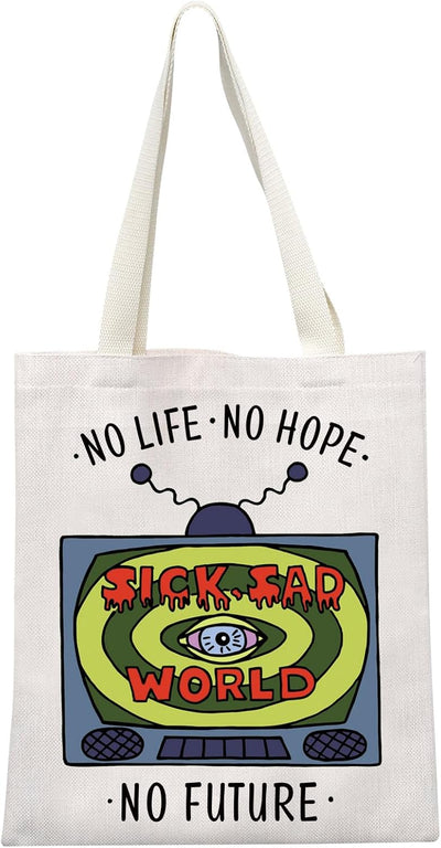 Bolsa mano sarcasmo fanáticos 90s No Life No Hope
