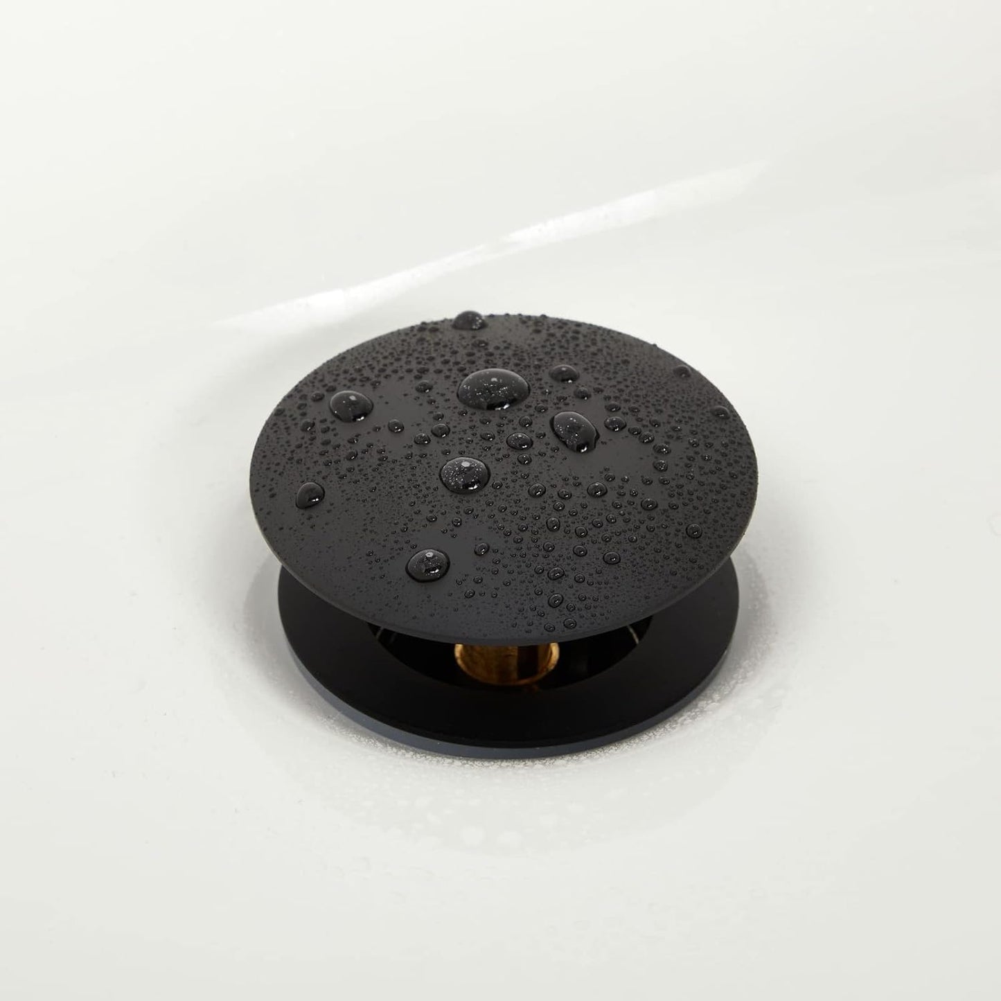 Tapón drenaje fregadero acero inox negro colador antiobstrucciones